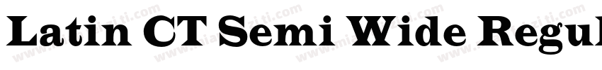 Latin CT Semi Wide Regular字体转换